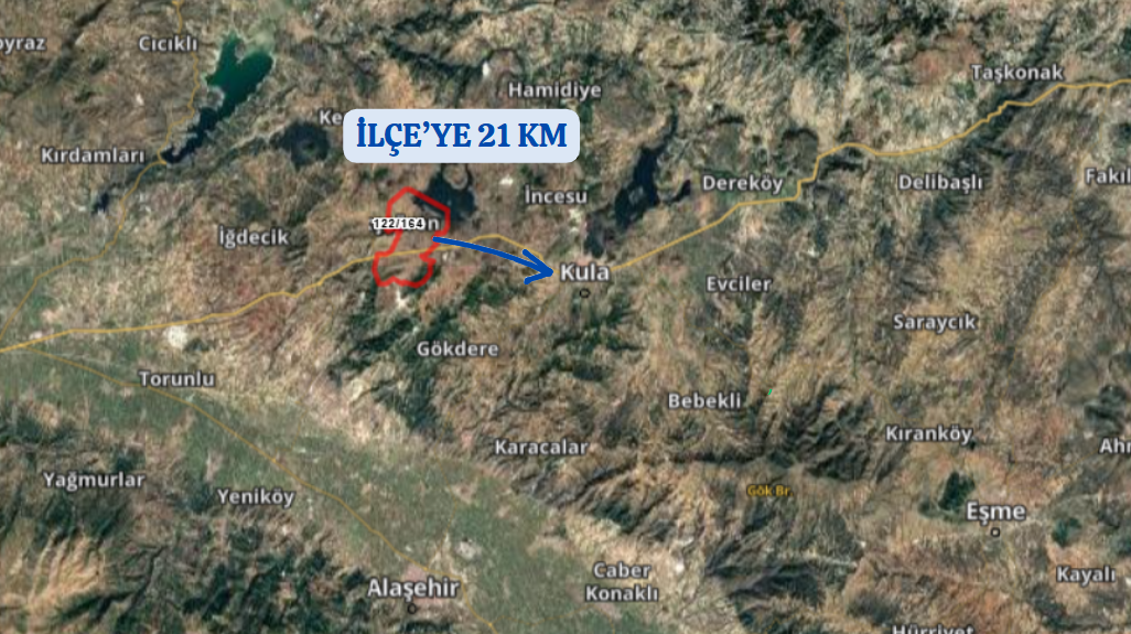 MANİSA KULA GÖKÇEÖREN/KALE KÖYÜ 1.547 M² TARLAMIZ SATILIKTIR. - MANİSA KULA fotoğraf 8